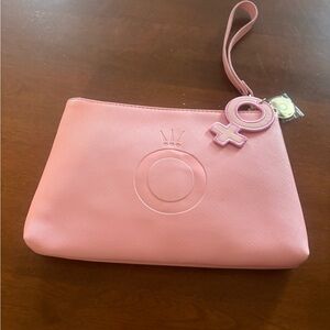 Elegant Pink Wristlet Clutch